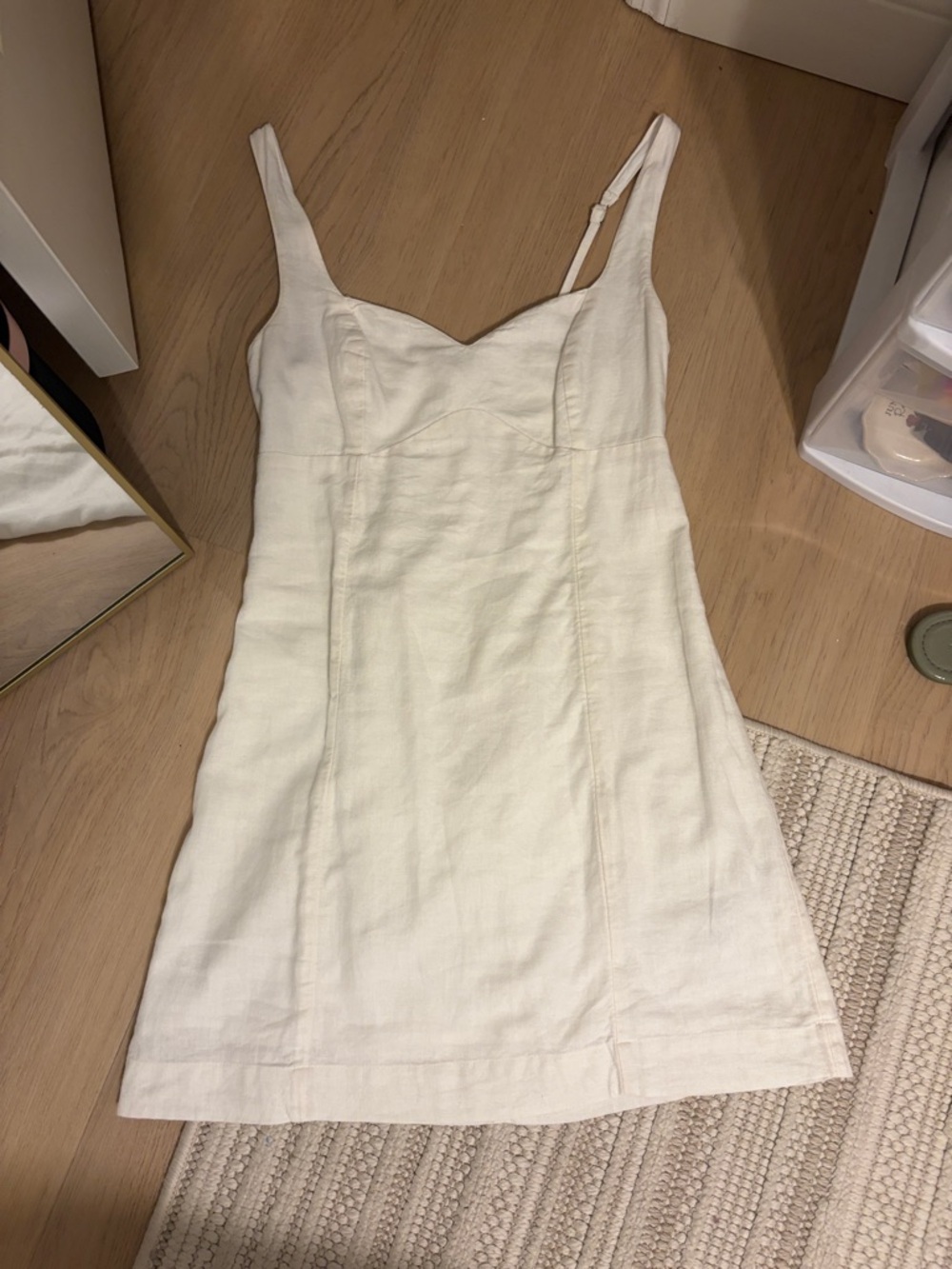 Abercrombie & Fitch Cream Slip Dress